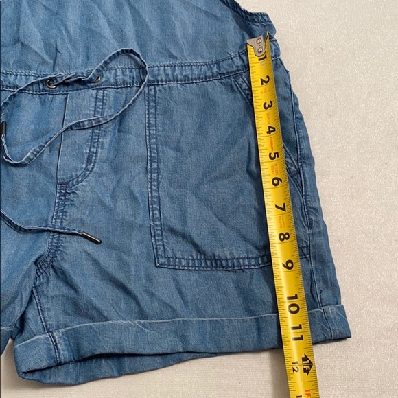 Garage lightweight denim drawstring shortalls - Picture 6 of 13